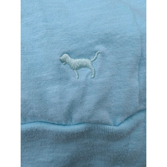 Victoria Secret PINK Long Sleeve Shirt Light Blue Size Medium Casual Basic - Picture 7 of 7